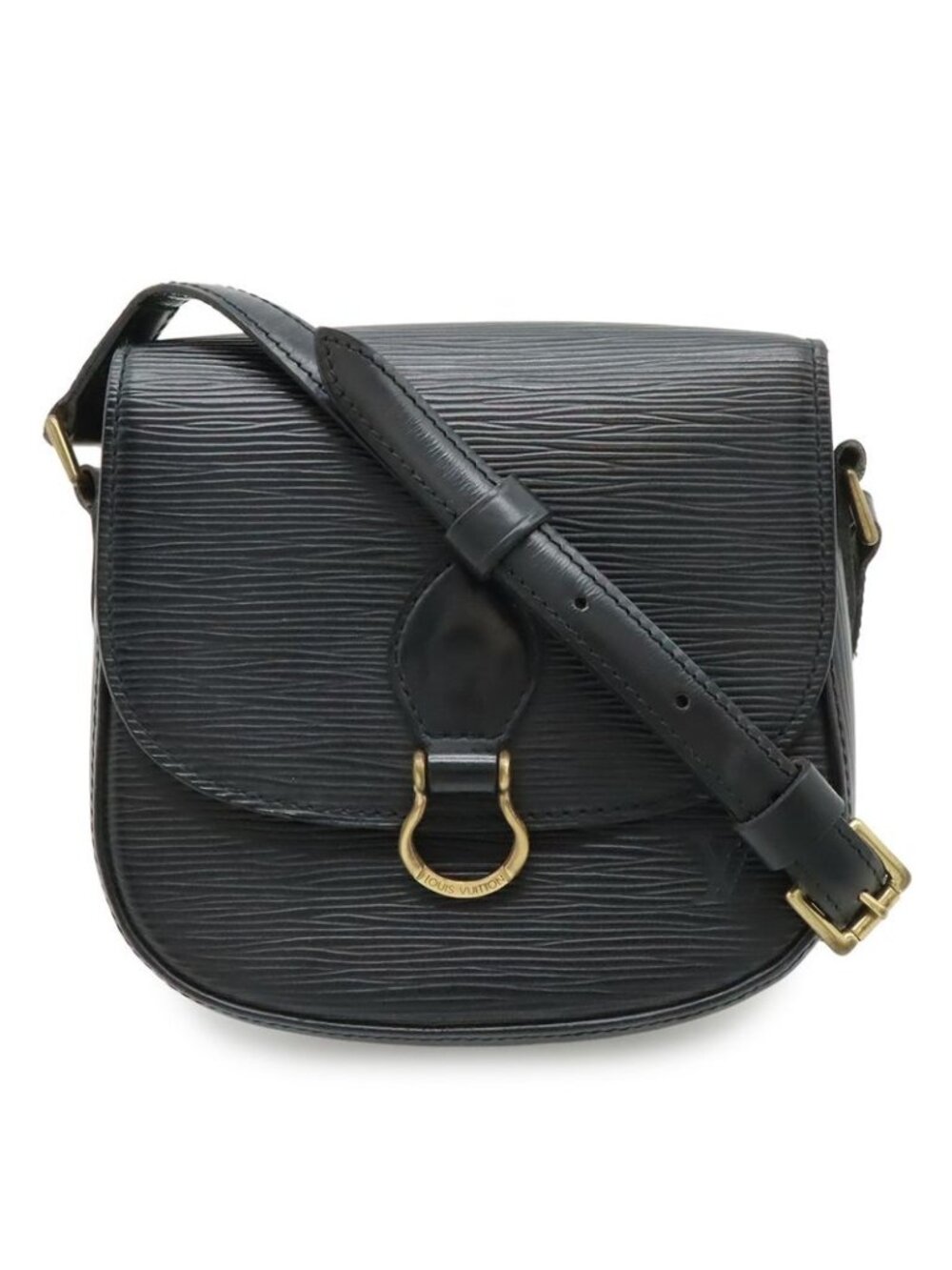 Louis Vuitton Epi Mini Saint Cloud Shoulder Bag Pochette Crossbody Leather Noir
